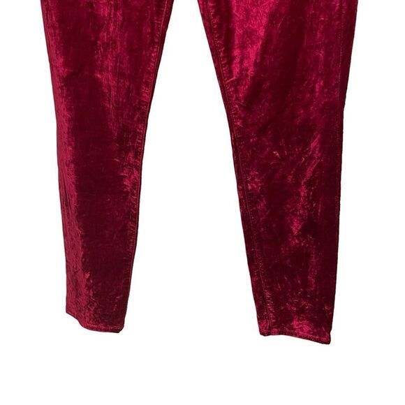 JEN7 by 7 For All Mankind Crushed Velvet Ankle Skinny Jeans Pants Size 4 - Picture 4 of 8